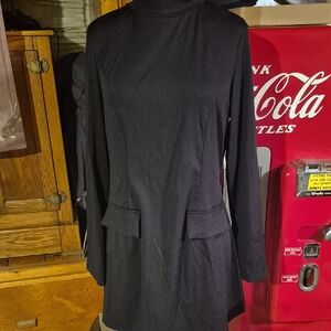 SHEIN Black Midi Dress